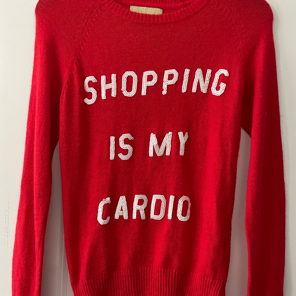 Wildfox Shopping Is My Cardio Women Sweater
